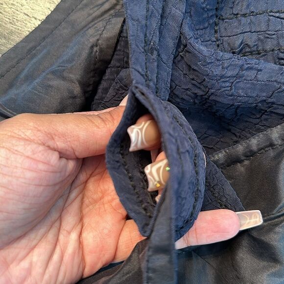 Louis Vuitton halter blue silk lining cut out back top size 38 - Picture 14 of 14